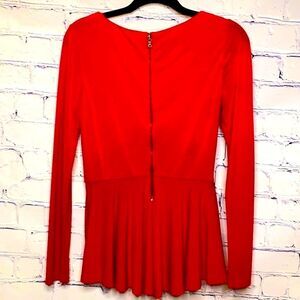 Red Peplum Top/Blouse 